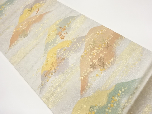 JAPANESE FUKURO OBI / WOVEN SHIKISHI PATTERN